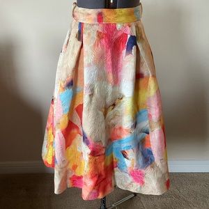 H&M A-line Midi Skirt W/ POCKETS